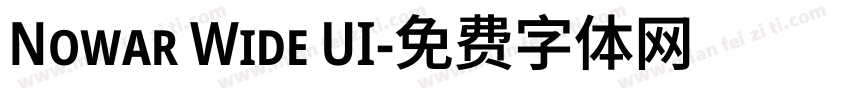 Nowar Wide UI字体转换
